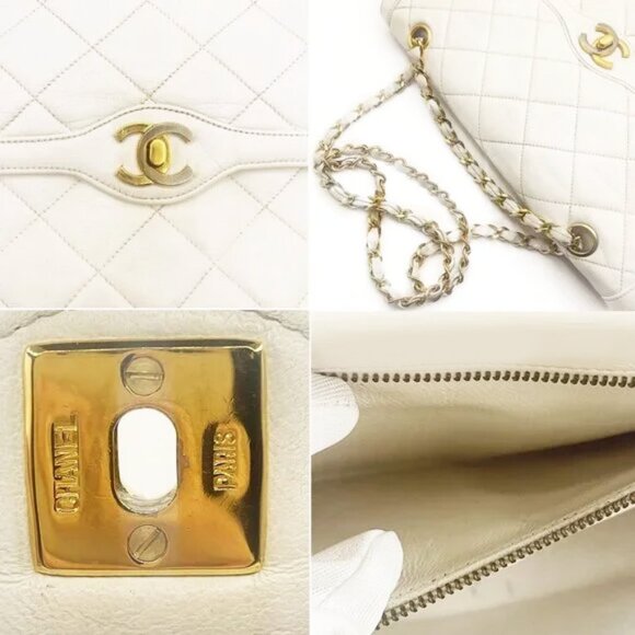 Authentic CHANEL CC 24K Paris Limited Double Flap Bag Lambskin Matelasse Chain - Picture 14 of 16